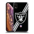 thumbnail image 1 of Head Case Designs NFL Las Vegas Raiders Logo Stripes Soft Gel Case for Apple iPhone XR, 1 of 7