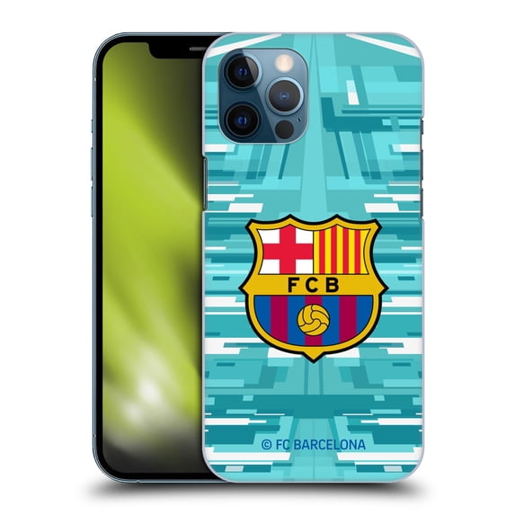 Head Case Designs Officially Licensed FC Barcelona 2019/20 Crest Kit Home Goalkeeper Hard Back Case Compatible with Apple iPhone 12 Pro Max
