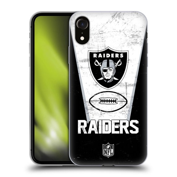 Head Case Designs NFL Las Vegas Raiders Logo Art Banner 100th Soft Gel Case for Apple iPhone XR
