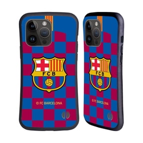 Head Case Designs Officially Licensed FC Barcelona 2019/20 Crest Kit Home Hybrid Case Compatible with Apple iPhone 15 Pro Max