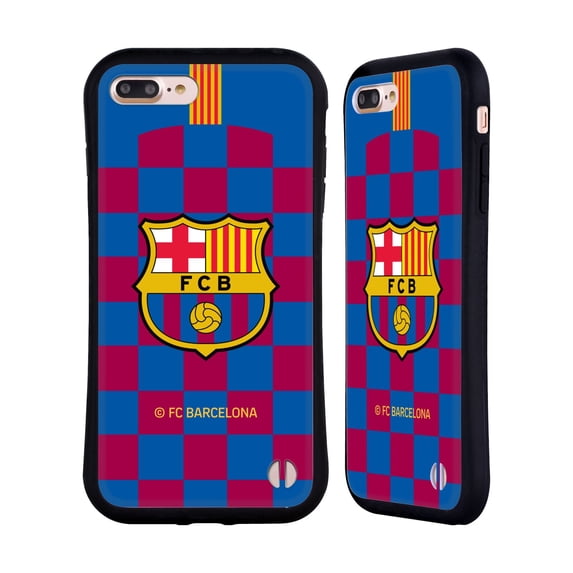 Head Case Designs Officially Licensed FC Barcelona 2019/20 Crest Kit Home Hybrid Case Compatible with Apple iPhone 7 Plus / iPhone 8 Plus