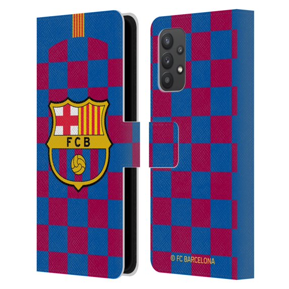 Head Case Designs Officially Licensed FC Barcelona 2019/20 Crest Kit Home Leather Book Wallet Case Cover Compatible with Samsung Galaxy A32 5G / M32 5G (2021)