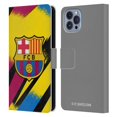 thumbnail image 1 of Head Case Designs Officially Licensed FC Barcelona 2019/20 Crest Kit Third Goalkeeper Leather Book Wallet Case Cover Compatible with Apple iPhone 14, 1 of 6