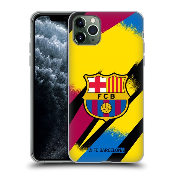 Head Case Designs Officially Licensed FC Barcelona 2019/20 Crest Kit Third Goalkeeper Soft Gel Case Compatible with Apple iPhone 11 Pro Max