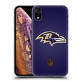 thumbnail image 1 of Head Case Designs NFL Baltimore Ravens Logo Football Soft Gel Case for Apple iPhone XR, 1 of 7