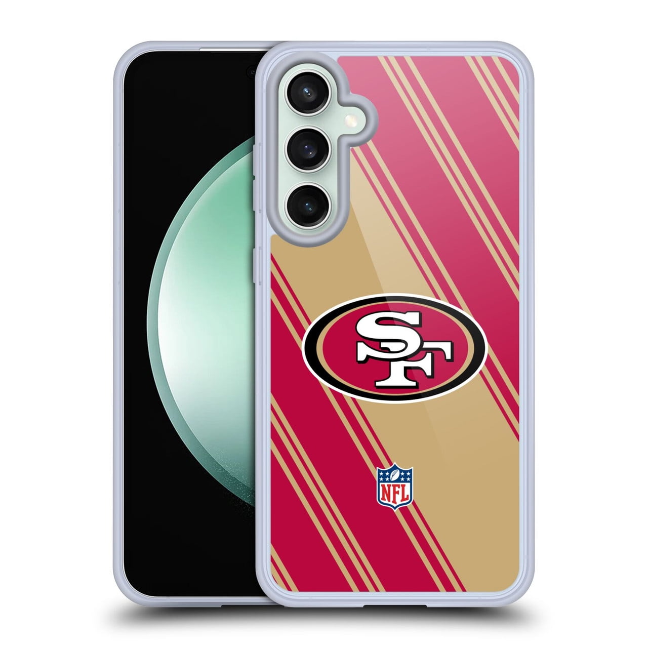 Head Case Designs NFL San Francisco 49ers Artwork Stripes Soft Gel Case for Samsung Galaxy S23 FE 5G