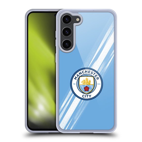 Head Case Designs Manchester City Man City FC 2025/26 Badge Kit Home Soft Gel Case for Samsung Galaxy S23+ 5G