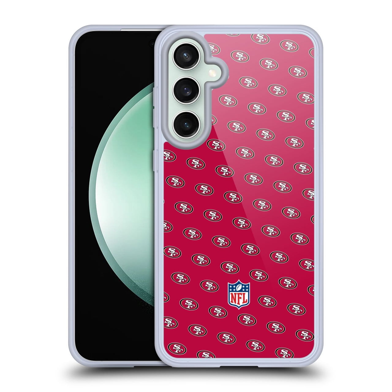 Head Case Designs NFL San Francisco 49ers Artwork Patterns Soft Gel Case for Samsung Galaxy S23 FE 5G