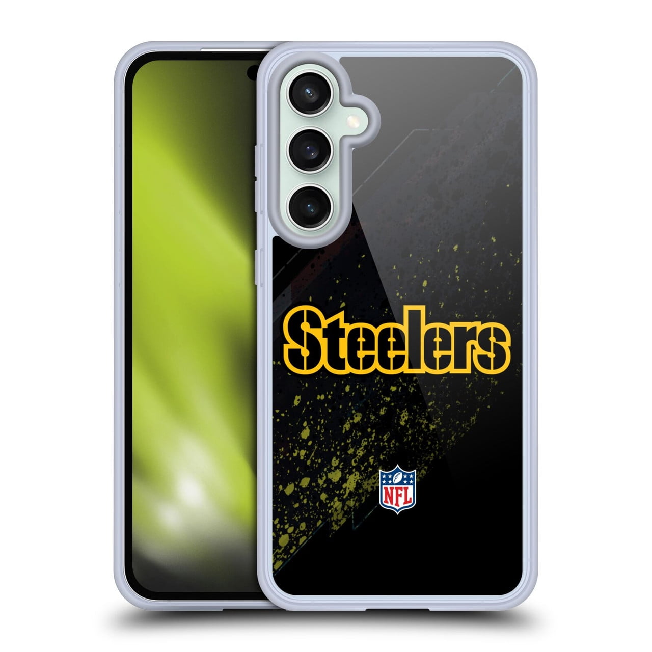 Head Case Designs NFL Pittsburgh Steelers Logo Blur Soft Gel Case for Samsung Galaxy S23 FE 5G