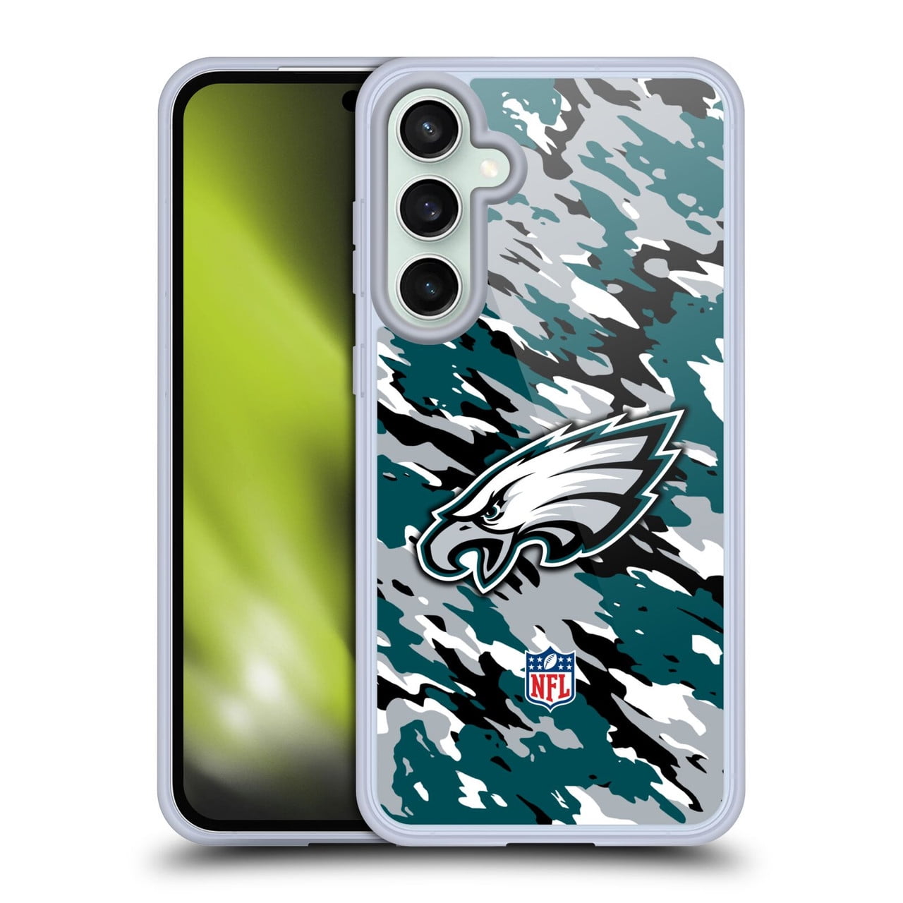Head Case Designs NFL Philadelphia Eagles Logo Camou Soft Gel Case for Samsung Galaxy S23 FE 5G