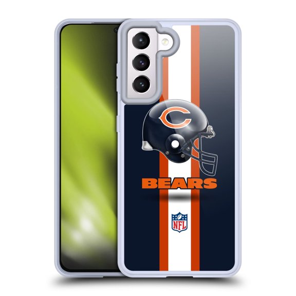 Head Case Designs NFL Chicago Bears Logo Helmet Soft Gel Case for Samsung Galaxy S21 5G