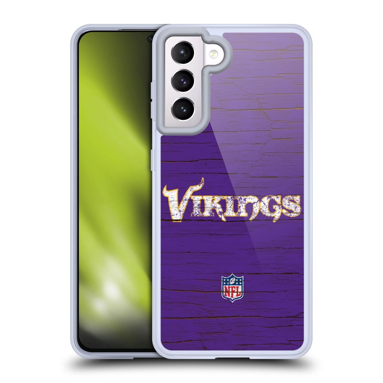 Head Case Designs NFL Minnesota Vikings Logo Distressed Look Soft Gel Case for Samsung Galaxy S21 5G