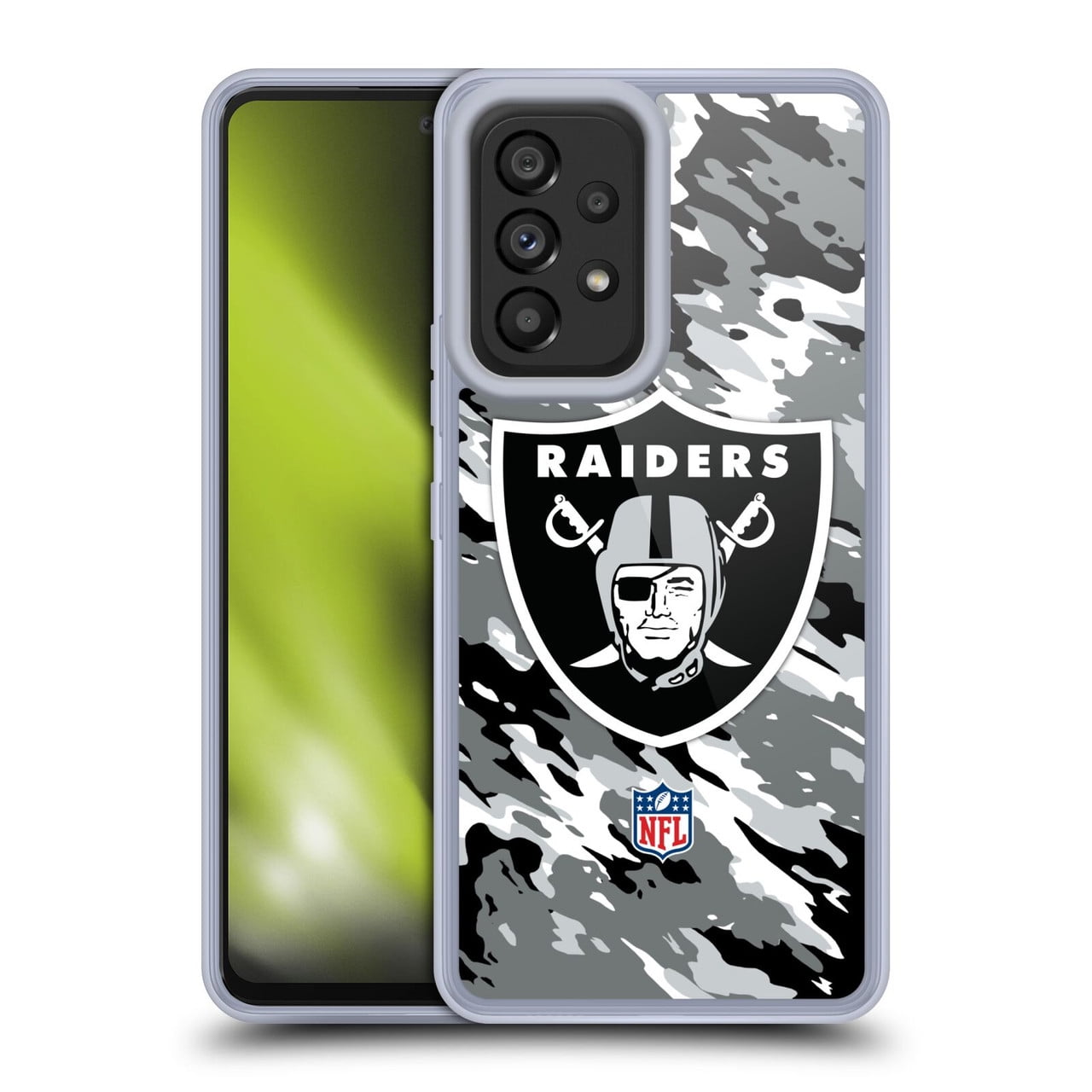 Head Case Designs NFL Las Vegas Raiders Logo Camou Soft Gel Case for Samsung Galaxy A53 5G (2022)