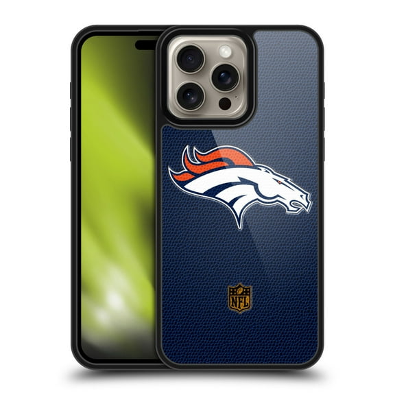Head Case Designs NFL Denver Broncos Logo Football Gel Armour Case For Apple iPhone 16 Pro Max