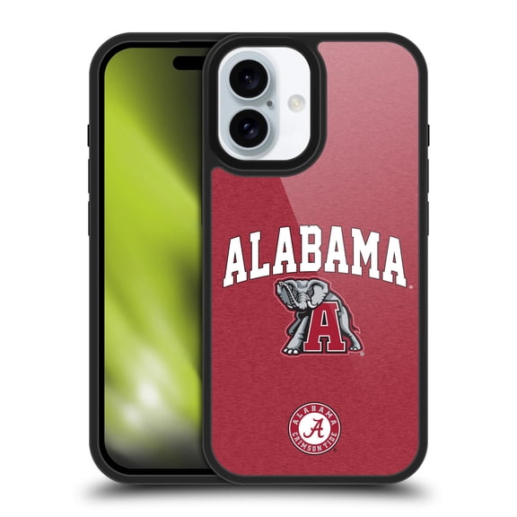 Head Case Designs University Of Alabama UA The University Of Alabama Campus Logotype Gel Armour Case For Apple iPhone 16