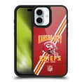 thumbnail image 1 of Head Case Designs NFL Kansas City Chiefs Logo Art Football Stripes Gel Armour Case For Apple iPhone 16, 1 of 7