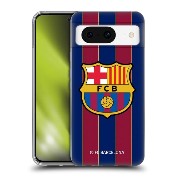 Head Case Designs Officially Licensed FC Barcelona 2020/21 Crest Kit Home Soft Gel Case Compatible with Google Pixel 8