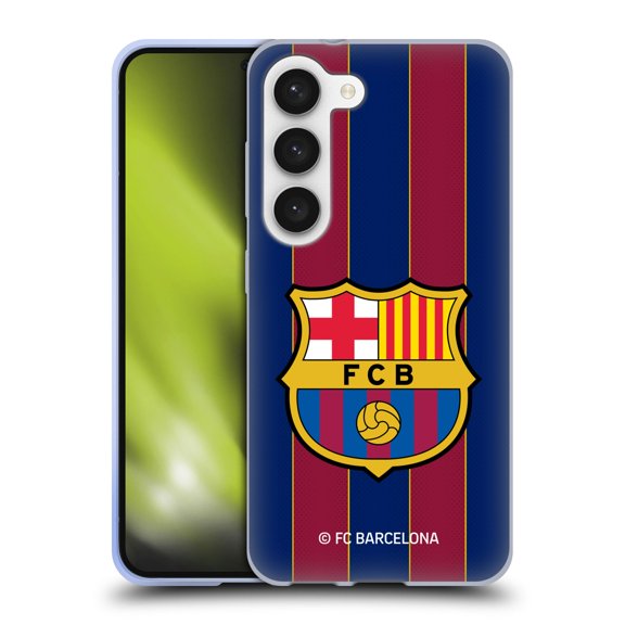 Head Case Designs Officially Licensed FC Barcelona 2020/21 Crest Kit Home Soft Gel Case Compatible with Samsung Galaxy S23 5G