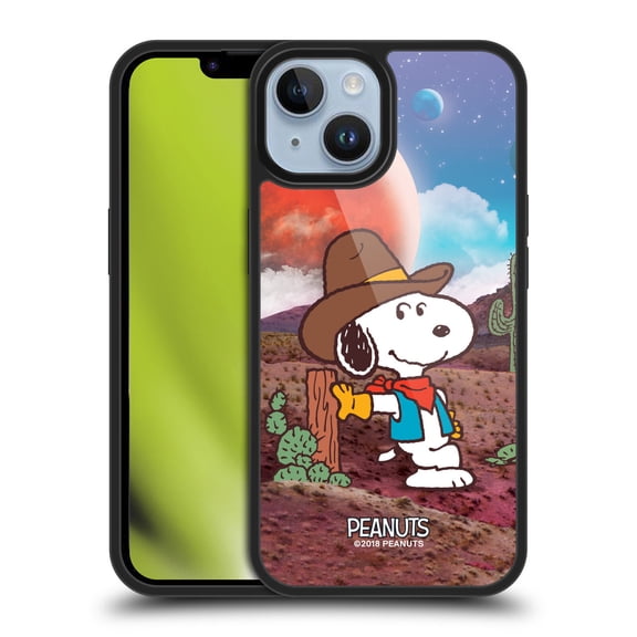 Head Case Designs Peanuts Snoopy Space Cowboy Nebula Ranger Gel Armour Case For Apple iPhone 14