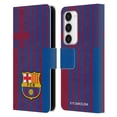 thumbnail image 1 of Head Case Designs Officially Licensed FC Barcelona 2021/22 CREST KIT Home Leather Book Wallet Case Cover Compatible with Samsung Galaxy S23 5G, 1 of 6