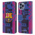 thumbnail image 1 of Head Case Designs Officially Licensed FC Barcelona 2021/22 CREST KIT Third Leather Book Wallet Case Cover Compatible with Apple iPhone 14, 1 of 6