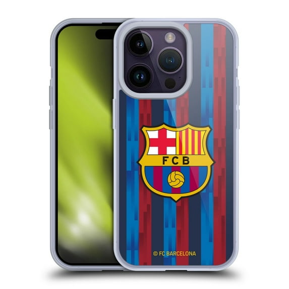 Head Case Designs FC Barcelona 2022/23 Crest Kit Home Soft Gel Case for Apple iPhone 14 Pro