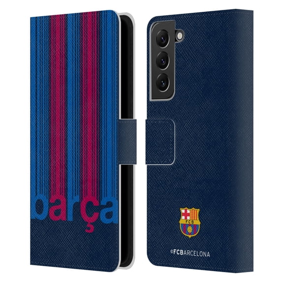 Head Case Designs Officially Licensed FC Barcelona Campions Barca Leather Book Wallet Case Cover Compatible with Samsung Galaxy S22+ 5G