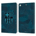 thumbnail image 1 of Head Case Designs Officially Licensed FC Barcelona Crest Black Leather Book Wallet Case Cover Compatible with Apple iPad 9.7 2017 / iPad 9.7 2018, 1 of 6