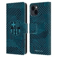 thumbnail image 1 of Head Case Designs Officially Licensed FC Barcelona Crest Black Leather Book Wallet Case Cover Compatible with Apple iPhone 15, 1 of 6