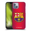 thumbnail image 1 of Head Case Designs Officially Licensed FC Barcelona Crest Halftone Hard Back Case Compatible with Apple iPhone 14, 1 of 7