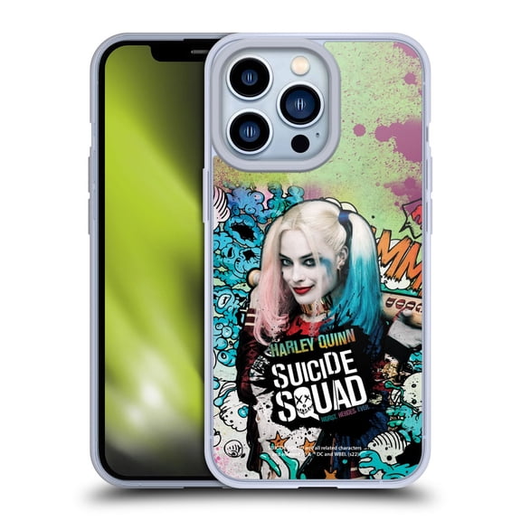 Head Case Designs Suicide Squad 2016 Graphics Harley Quinn Poster Soft Gel Case for Apple iPhone 13 Pro