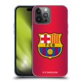thumbnail image 1 of Head Case Designs Officially Licensed FC Barcelona Crest Halftone Soft Gel Case Compatible with Apple iPhone 14 Pro Max, 1 of 7