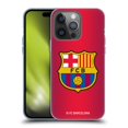 thumbnail image 1 of Head Case Designs Officially Licensed FC Barcelona Crest Halftone Soft Gel Case Compatible with Apple iPhone 14 Pro, 1 of 7