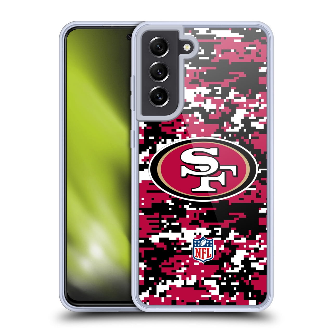 Head Case Designs NFL San Francisco 49ers Graphics Digital Camouflage Soft Gel Case for Samsung Galaxy S21 FE 5G