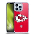 thumbnail image 1 of Head Case Designs NFL Kansas City Chiefs Logo Plain Soft Gel Case for Apple iPhone 13 Pro, 1 of 7