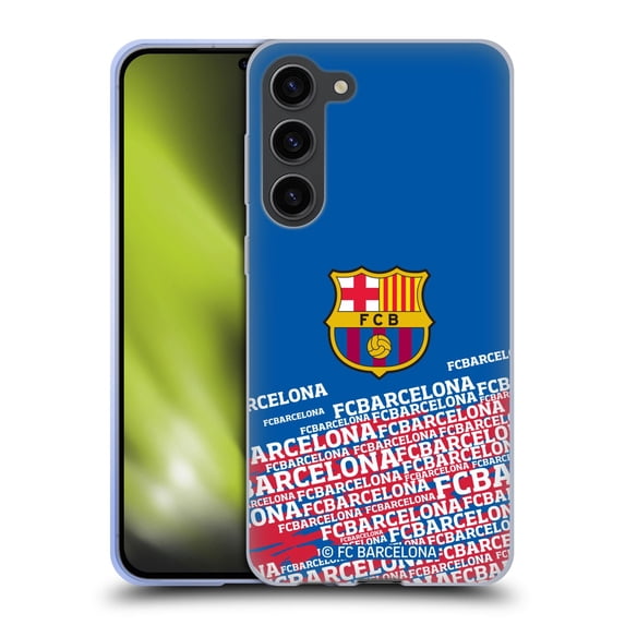 Head Case Designs Officially Licensed FC Barcelona Crest Impact Soft Gel Case Compatible with Samsung Galaxy S23+ 5G