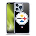 thumbnail image 1 of Head Case Designs NFL Pittsburgh Steelers Logo Plain Soft Gel Case for Apple iPhone 13 Pro, 1 of 7