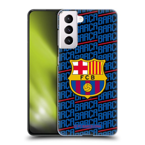 Head Case Designs Officially Licensed FC Barcelona Crest Patterns Barca Hard Back Case Compatible with Samsung Galaxy S21 5G