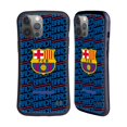 thumbnail image 1 of Head Case Designs Officially Licensed FC Barcelona Crest Patterns Barca Hybrid Case Compatible with Apple iPhone 14 Pro Max, 1 of 7