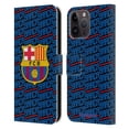thumbnail image 1 of Head Case Designs Officially Licensed FC Barcelona Crest Patterns Barca Leather Book Wallet Case Cover Compatible with Apple iPhone 15 Pro Max, 1 of 6
