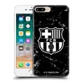 thumbnail image 1 of Head Case Designs Officially Licensed FC Barcelona Crest Patterns Black Marble Hard Back Case Compatible with Apple iPhone 7 Plus / iPhone 8 Plus, 1 of 7