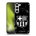 thumbnail image 1 of Head Case Designs Officially Licensed FC Barcelona Crest Patterns Black Marble Hard Back Case Compatible with Samsung Galaxy S23+ 5G, 1 of 7