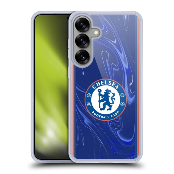 Head Case Designs Chelsea Football Club 2024/25 Kit Home Soft Gel Case for Samsung Galaxy S25+