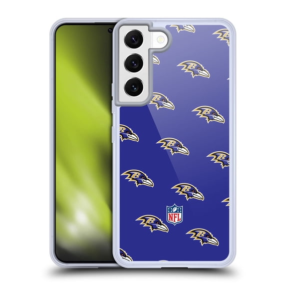 Head Case Designs NFL Baltimore Ravens Artwork Patterns Soft Gel Case for Samsung Galaxy S22 5G