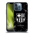 thumbnail image 1 of Head Case Designs Officially Licensed FC Barcelona Crest Patterns Black Marble Soft Gel Case Compatible with Apple iPhone 13 Pro, 1 of 7