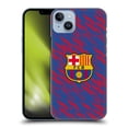 thumbnail image 1 of Head Case Designs Officially Licensed FC Barcelona Crest Patterns Glitch Hard Back Case Compatible with Apple iPhone 14 Plus, 1 of 7