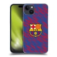 thumbnail image 1 of Head Case Designs Officially Licensed FC Barcelona Crest Patterns Glitch Hard Back Case Compatible with Apple iPhone 15 Plus, 1 of 7
