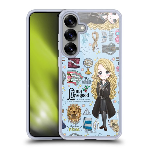 Head Case Designs Harry Potter Deathly Hallows XXXVII Luna Pattern Soft Gel Case for Samsung Galaxy S25+