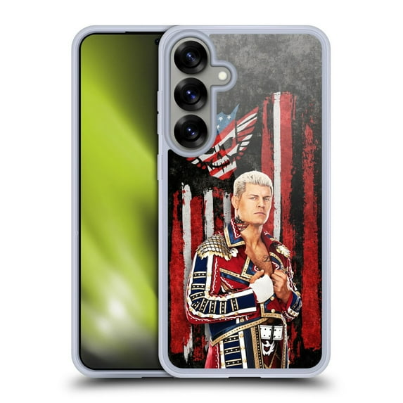 Head Case Designs WWE Cody Rhodes American Nightmare Flag Soft Gel Case for Samsung Galaxy S25+