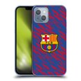 thumbnail image 1 of Head Case Designs Officially Licensed FC Barcelona Crest Patterns Glitch Soft Gel Case Compatible with Apple iPhone 14, 1 of 7